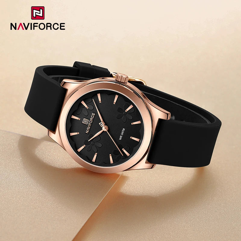 2024 NAVIFORCE New Female Fashion Elegant Wristwatch Quartz Waterproof and Shockproof Watches for Women Clock Reloj Mujer NF5051