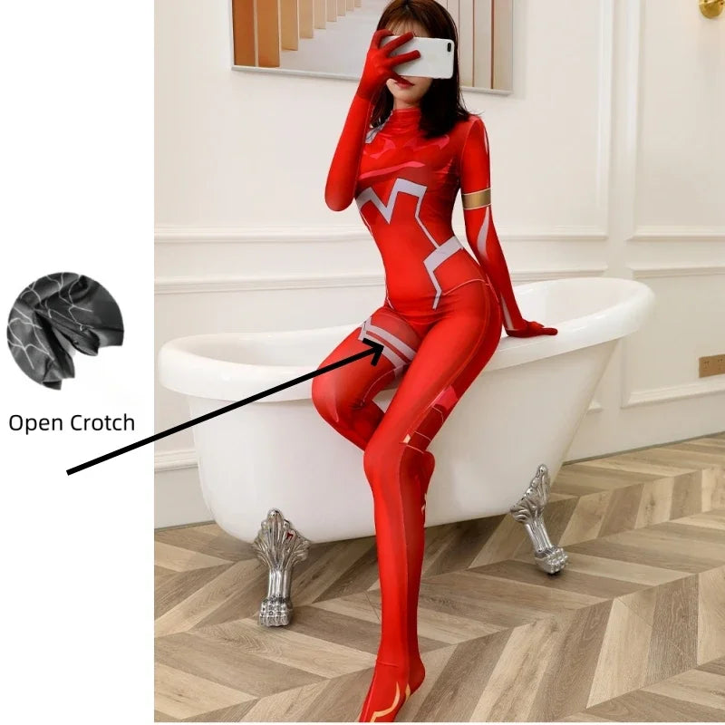 Sexy Female MJ Black Cat Spiderman Cosplay Costume For Women Halloween Costume Christmas Tight 3D Printing Jumpuit Bodysuit