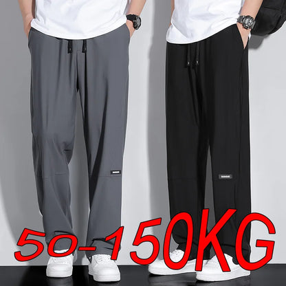 Plus Size 8XL 9XL 10XL Men High Elastic Sweatpants Large Size Gym Joggers Running Quick Drying Sports Pants Men Clothing