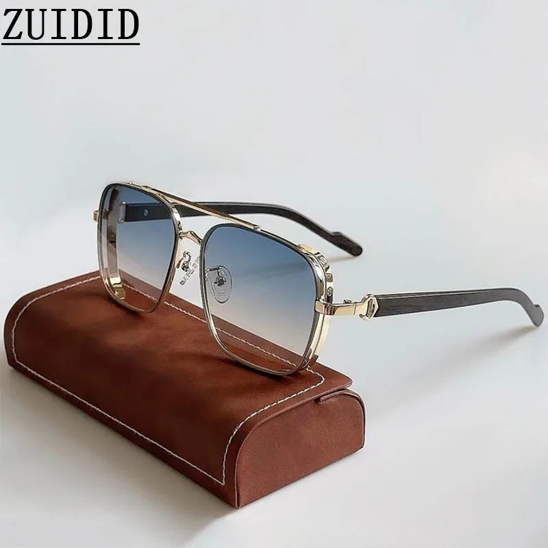 2025 Sunglasses For Men Square Sunglasses Women Trendy Luxe Vintage Fashion Glasses Retro Steampunk Shades Gafas De Sol Hombre