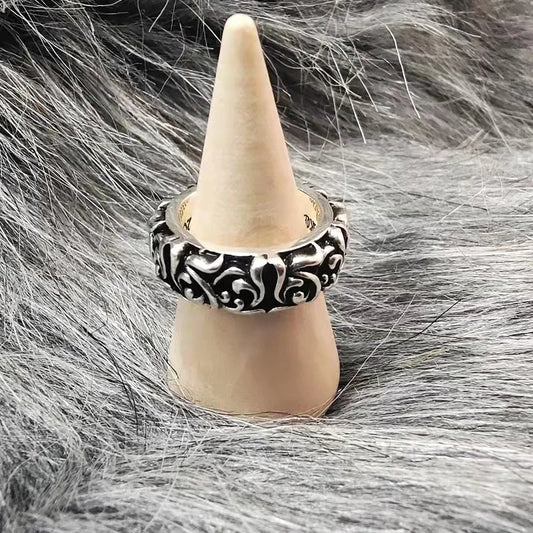 New Vintage Totem Engraved Inner Ring Size Adjustable Ring