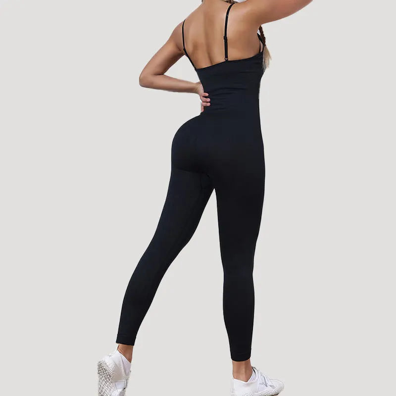 Women's Tracksuit Yoga Set Seamless Jumpsuits One Piece Fitness Workout Rompers Sportswear Gym Set Workout Clothes For Women