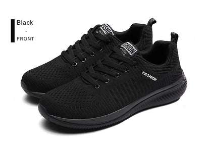 YRZL Sports Shoes for Men Shoes Sneakers Black Shoes Casual Men Knit Sneakers Breathable Athletic Running Walking Gym Shoes