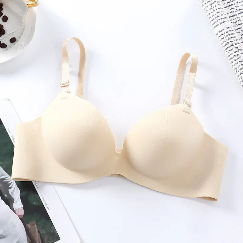 Women Seamless Bra Sexy Push Up Bralette No Wire Girls Students Breathable Lingerie Fashion 3/4 Cup Wireless Female Lingerie