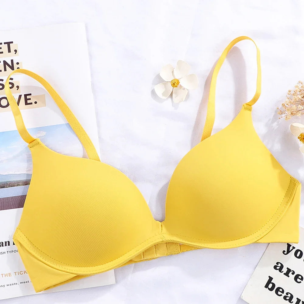 Super Push Up Bra Small Breast Front Closure Bras For Women Seamless Bra Thin Underwear Sexy Lingerie Female Intimate