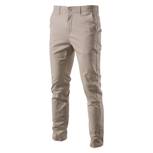 AIOPESON Casual Cotton Men Trousers Solid Color Slim Fit Men's Pants New Spring Autumn High Quality Classic Business Pants Men