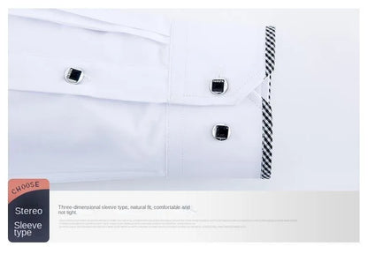 White Shirt for Men Long Sleeves Office Business Button-down Dress Shirts Casual Male Korean Fashion Slim Fit 5XL 6XL 7XL 8XL