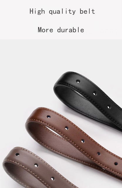 Fashion Women Belt Retro Needle Buckle Belt PU Leather Trend Belt High Quality Strap