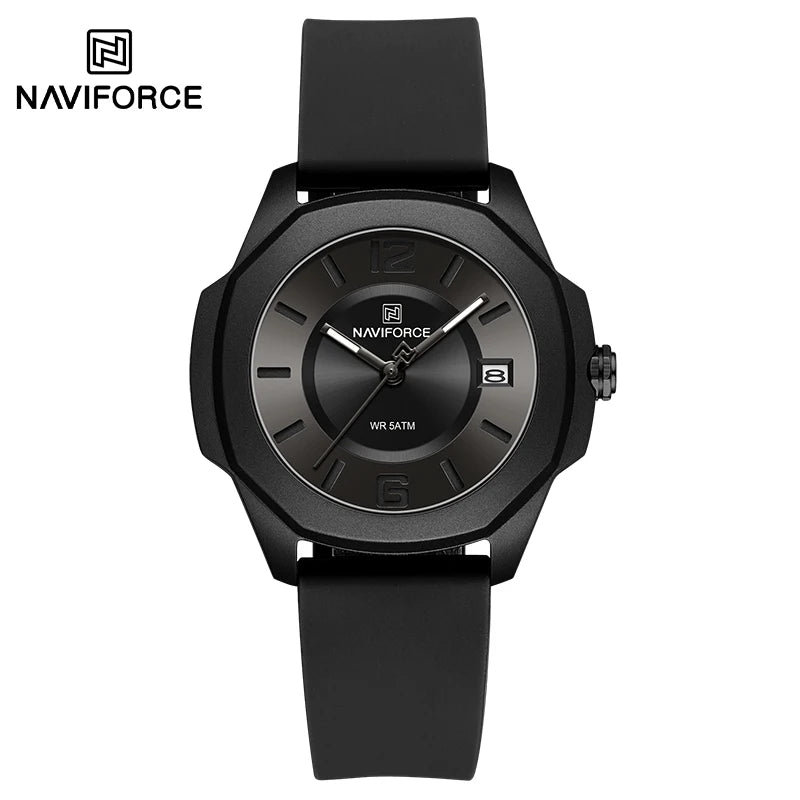 New Style Female Wristwatch NAVIFORCE Casual Sports Quartz Calendar Waterproof and Shockproof Watches for Women Clocks for Gifts