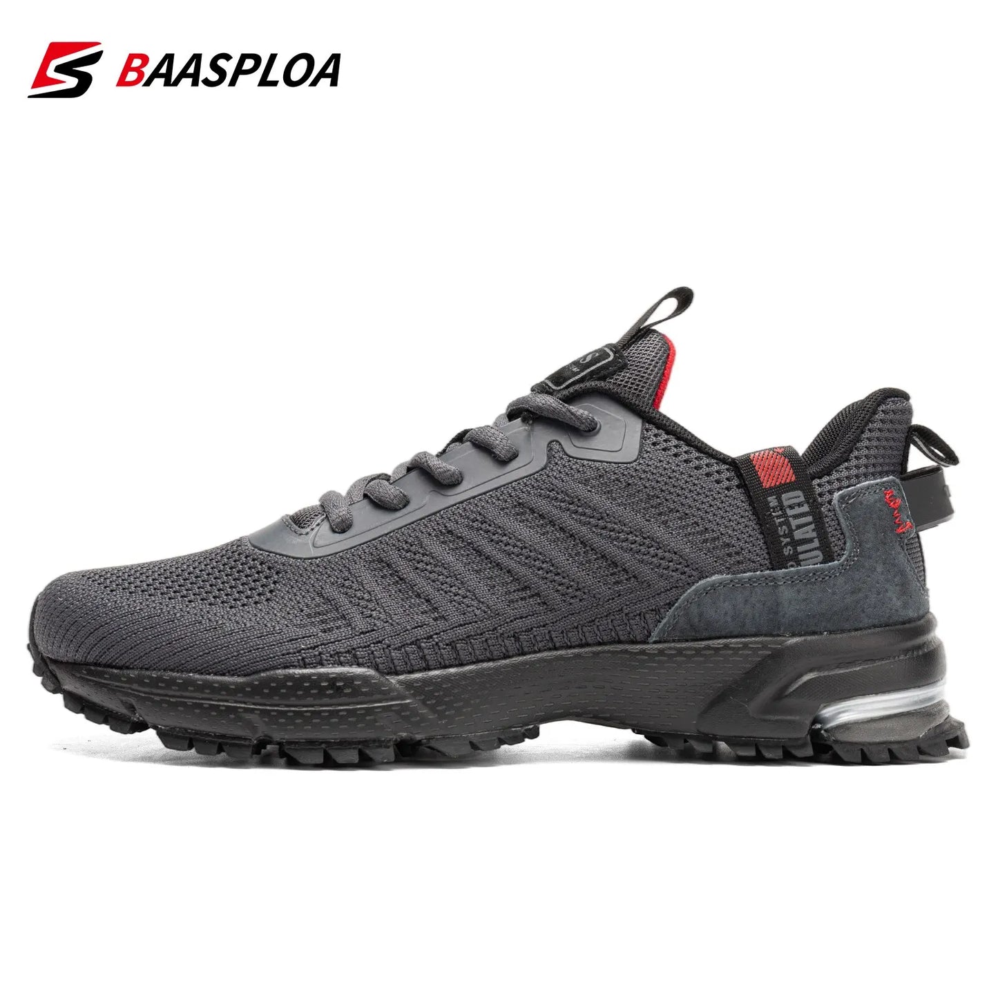 Baasploa Men Running Shoes Lightweight Sneakers Designer Sneaker Male Breathable Tennis Shoe Non Slip 2023 New Sport Shoes