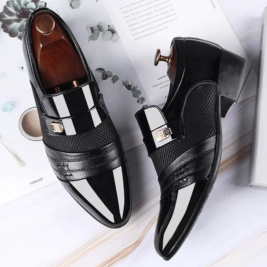 Shoes Men Slip on Men Dress Oxfords Fashion Business Dress Men Shoes 2020 New Classic Leather Men'S Suits Shoes Man Shoes2023