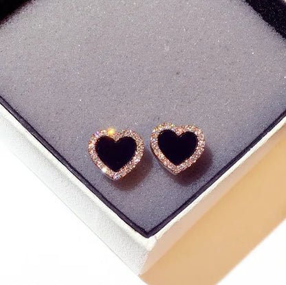 Quality Cute Heart Earrings For Women Jewelry Female Stud Earring Female Party Accessories Charm Princess 2022