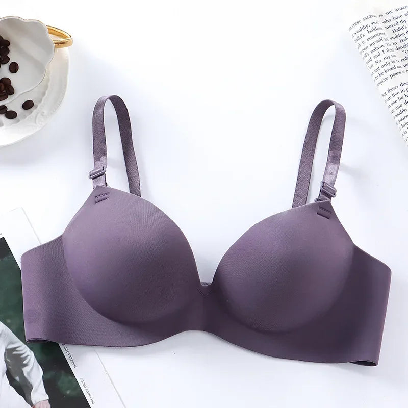 Women Seamless Bra Sexy Push Up Bralette No Wire Girls Students Breathable Lingerie Fashion 3/4 Cup Wireless Female Lingerie