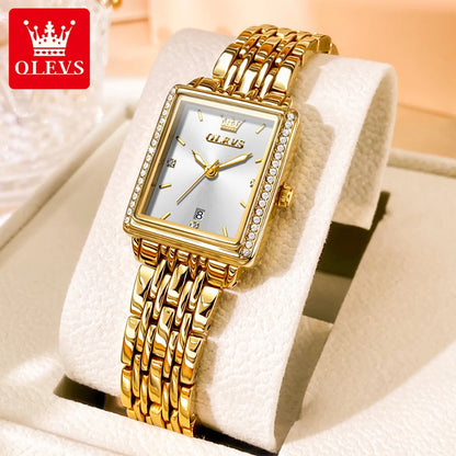 OLEVS 9995 Elegant Quartz Ladies Wristwatch Auto Date Top Brand Original Watch For Women Luxury Waterproof Luminous Watches 2025