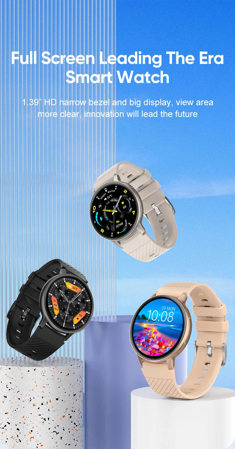 LIGE Bluetooth Call Smart Watch Women Custom Dial Steel Watches Men Sports Fitness Tracker Heart Rate Smartwatch For Android IOS