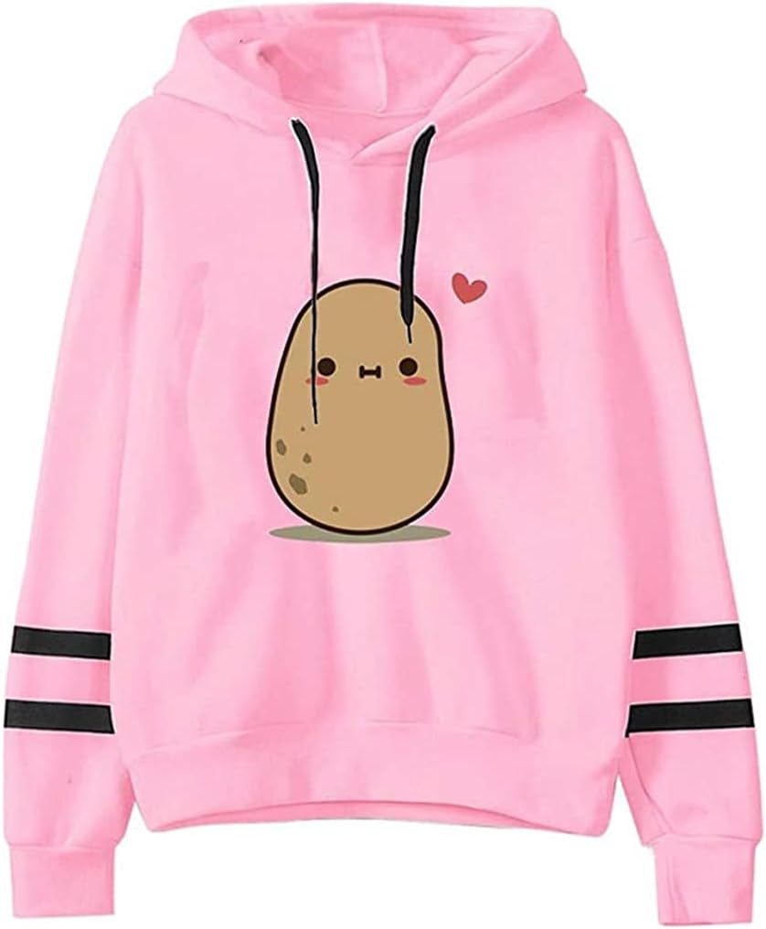 Trendy  Hooded Sweatshirt for Teen Girls - Cute Long Sleeve Pullover Tops