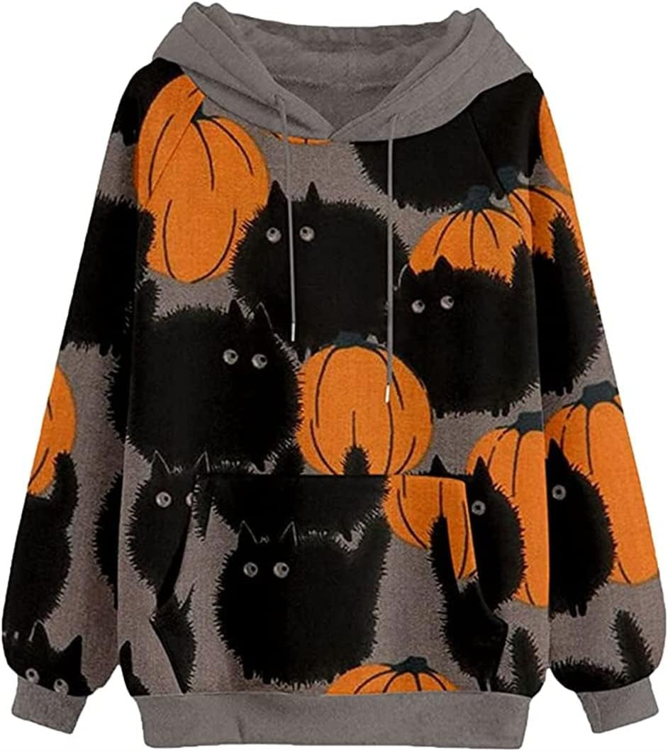 Trendy  Hooded Sweatshirt for Teen Girls - Cute Long Sleeve Pullover Tops