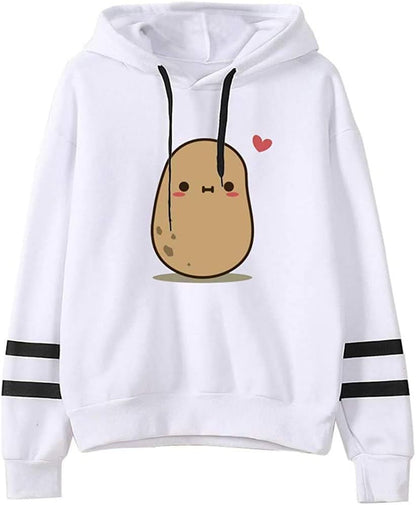 Trendy  Hooded Sweatshirt for Teen Girls - Cute Long Sleeve Pullover Tops